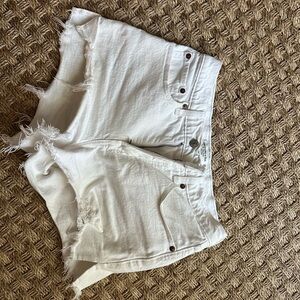White Abercrombie and fitch Jean shorts